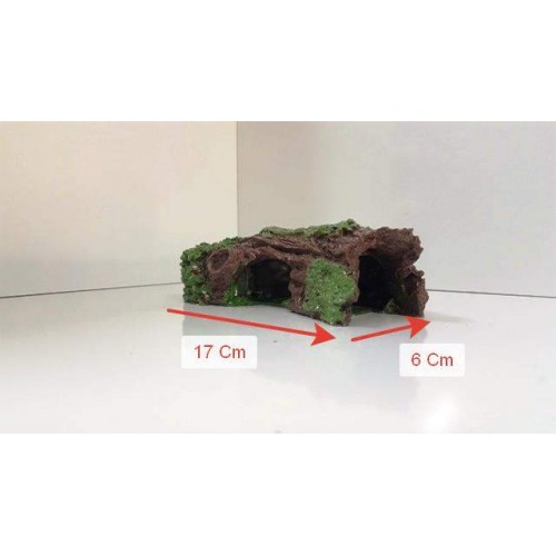 Akvaryum Dekor Ağaç Kütük 3 Delikli Eğri