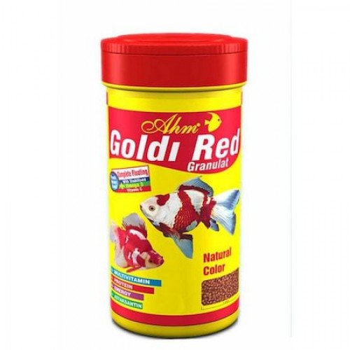 Goldi Red Granulat Japon Balığı Yemi 100 Ml