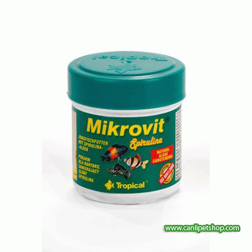 Tropical Microvit Spirulina Yavru Balık Yemi 75 Ml