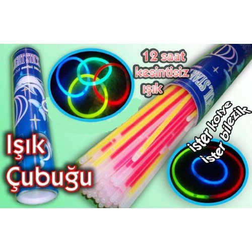 Glow Stics Kırılan Çubuk Işık 100 adet