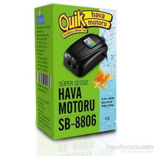 Quik SB-8804 Hava Motoru 2 Çıkışlı Sessiz