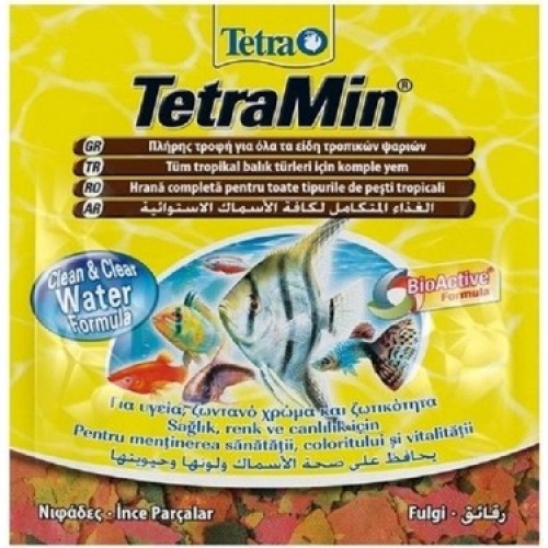 Tetramin Flakes Balık Pul Yemi 12 gr Zarf Yem 