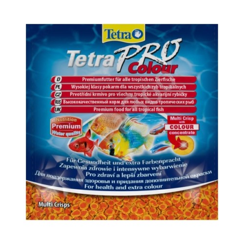 Tetra Pro Colour Crisps Cips Renklendirici Balık Yemi 12 gr Poşet 