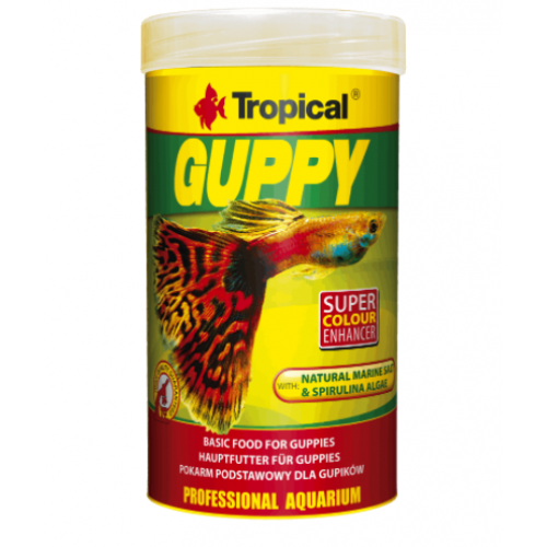 Tropical Guppy Flake Pul Yem 100ml 20g 