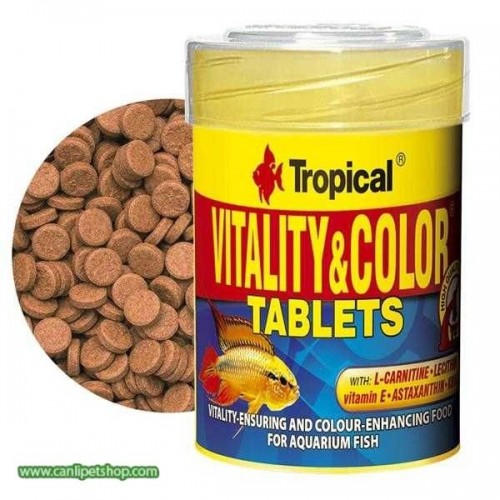 Tropical Vitality & Color Tablet A 50 ml 36 gr Renk Canlandırıcı Tablet Yem