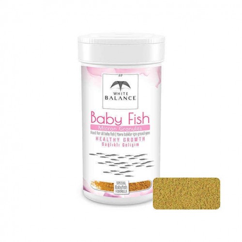 White Balance Baby Fish Micron Granules 100 ml yavru balık yemi